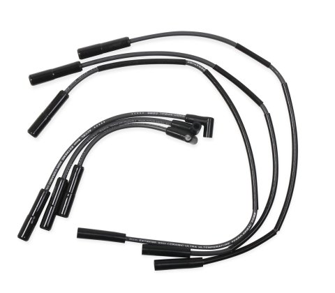 ACCEL Extreme 9000 Ceramic Spark Plug Wire Sets 9066CK Wires, Ceramic, Spiral Core, 8mm, Black, Black Stock Boots, Jeep, Wrangler JK, Set