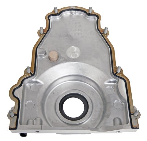 Chevrolet Performance Timing Covers 12633906 Cover, One-piece, with Hardware, Gaskets, Sensor, 1X or 4X, and Harness, Wet Sump, Non-VVT, Aluminum, Natural, Chevy, LS, Kit