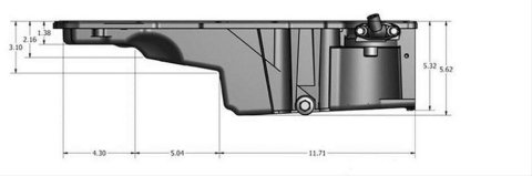 Chevrolet Performance Engine Oil Pans 12628771 Pan, Aluminum, Natural, Chevy, Pontiac, 5.7L, Each