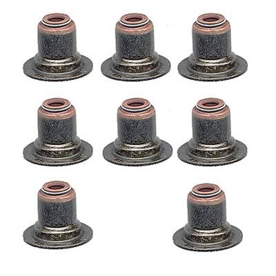 Chevrolet Performance Valve Stem Seals 12482063 Seals, Black, Intake, Chevy, Small Block, LS, Set of 8