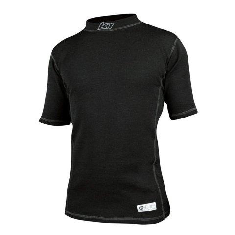 K1 RaceGear Precision Tech Layer Shirts 26-PSS-N-XL Fire Retardant Underwear Shirts, Shirts, Short Sleeve, Aramid, Black, Men's X-Large, Each