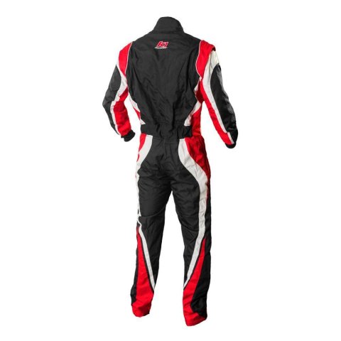 K1 RaceGear Speed 1 Driving Suits 10-SP1-R-4XS Suits, 1, One-piece, One Layer, Cotton/Polyester, Black/White/Red, Men's 4X-Small, Each