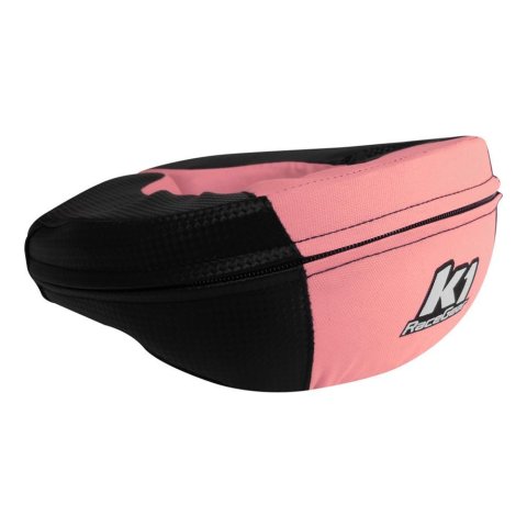 K1 RaceGear Carbon-Look Neck Braces 15-NEC-CAP-J Brace, Brace, 360 degree, Adjustable, Black/Pink, Junior Size, Each