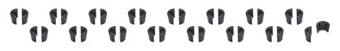 PAC Racing Springs Valve Locks PAC-L8087-16 VALVE LOCKS STEEL