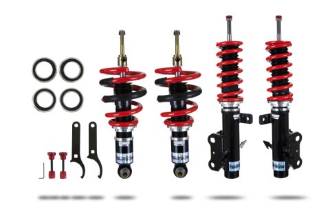 Pedders Extreme XA Coilover Kits PED-160086 Kits, XA, Front and Rear, Black Powdercoated Shocks, Red Powdercoated Springs, Chevy, Kit