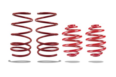 Pedders SportsRyder Stock Height Coil Springs PED-804010 Spring, Sport Ryder Height, Red, Front/Rear, Pontiac, Kit