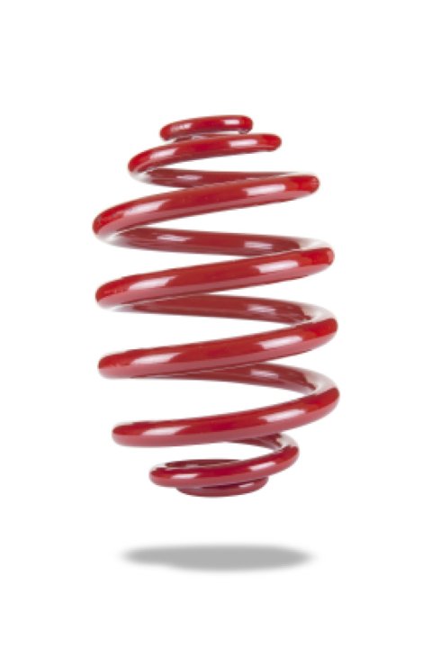 Pedders Standard Height Springs PED-7643 Springs, Height, Coil Type, Rear, Red Powdercoated, Pontiac, Each