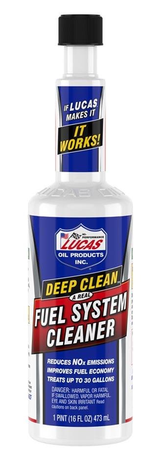 Lucas Deep Clean Fuel System Cleaner 10512 Additive, Cleaner, 16 oz., Set of 12