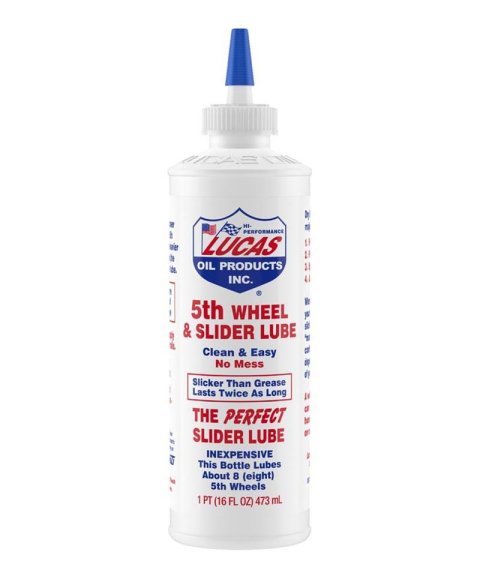 Lucas 5th Wheel and Slider Lube 10030 Fifth Wheel/Slider Rail Lube, Waterproof, 16 fluid oz., Set of 12