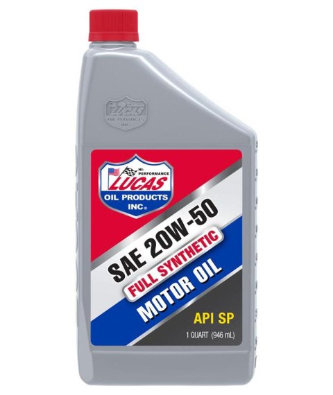 20w50 Lucas High Performance Synthetic Oil 10054 Engine Oil, Performance, 20W50, Synthetic, One qt., Set of 6
