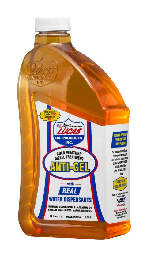 Lucas Anti-Gel Cold Weather Diesel Treatment 10866 Fuel System Additive, Treatment, Oxygen Sensor Safe, 64 oz., Set of 6
