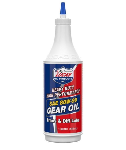80W90 Lucas Heavy-Duty Plus Gear Oil 10043 Lube, Heavy Duty Plus, 80W90, One qt., Set of 12