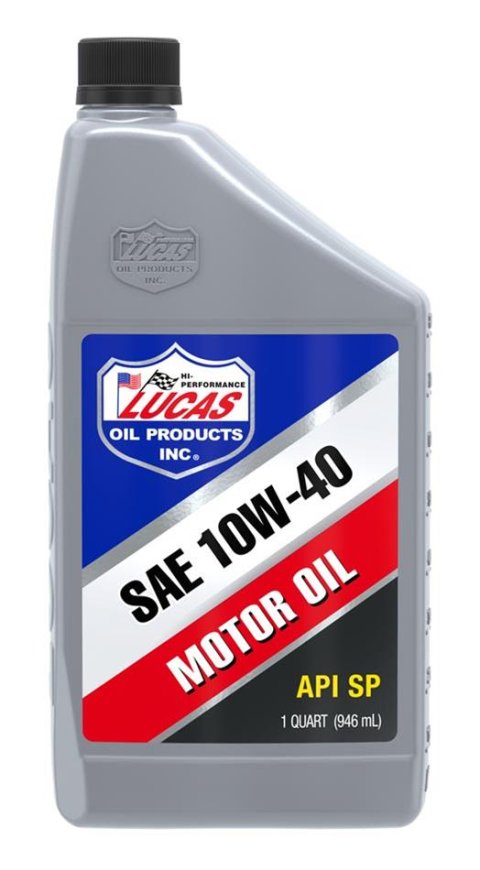 10w40 Lucas High Performance Oil 10275 Engine Oil, Performance, Mineral, 10W40, 1 qt., Set of 6
