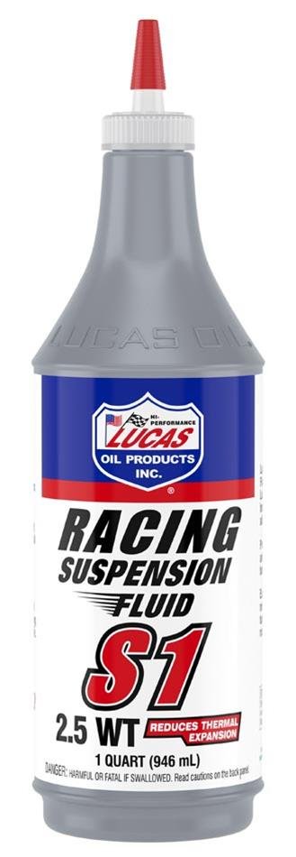 Lucas S1/S2 Racing Suspension Fluid 10488 Shock Oil, Only, S1, Synthetic, 2.5W, One qt., Set of 12