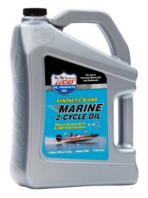 Lucas Marine 2-Cycle Oil 10861 Oil, 2-Cycle, Semi-synthetic, 1 Gallon, Set of 4