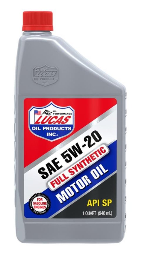 5w20 Lucas High Performance Synthetic Oil 10082 Engine Oil, Synthetic, 5W20, One qt., Set of 6