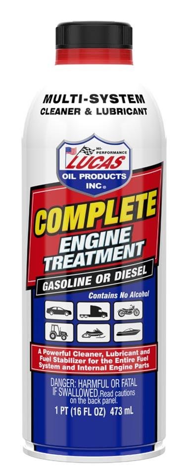 Lucas Complete Engine Treatment 10016 Fuel System Additive, Treatment, 16 oz., Set of 12