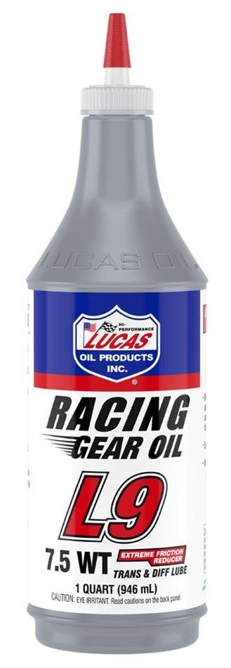 7.5W Lucas Racing Only Gear Oil 10456 Oil, L9, Only, Synthetic, 7.5W, One qt. Set of 12