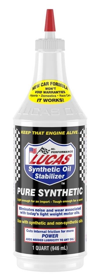 Lucas Synthetic Oil Stabilizer 10130 Stabilizer, Synthetic, One qt., Set of 12