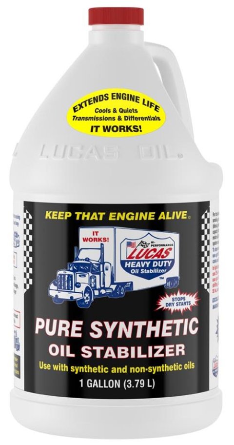 Lucas Synthetic Oil Stabilizer 10131 Motor Additive, Stabilizer, Synthetic, One Gallon, Set of 4