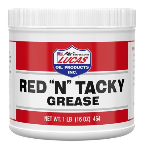 Lucas Red 'N' Tacky Grease 10574 Grease, Tacky, 16 oz., Set of 12