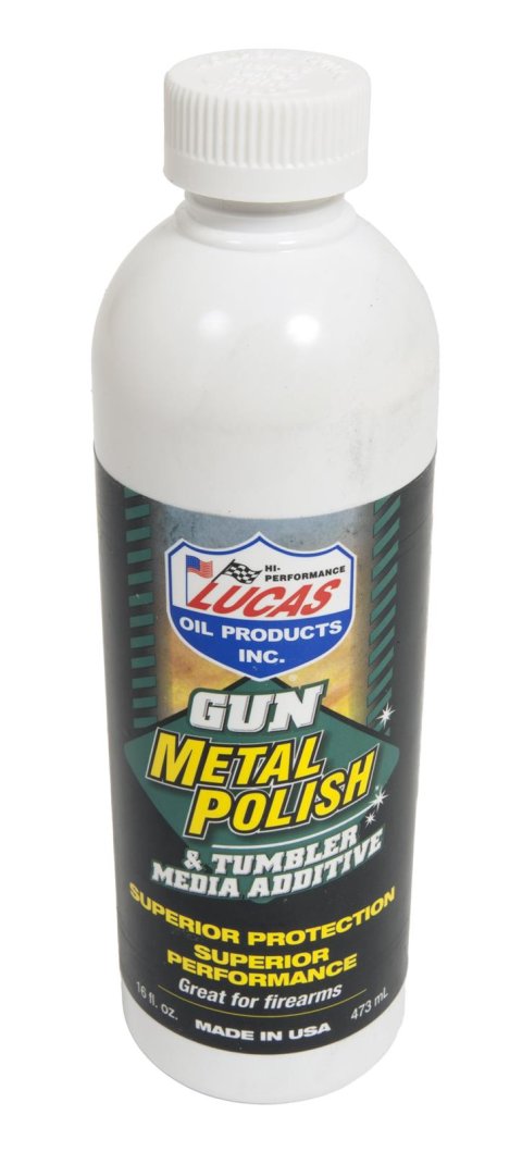 Lucas Gunmetal Polish & Tumbler Media Additive 10880 Polishing Compounds, Gun Metal Polish, 16 oz., Set of 12
