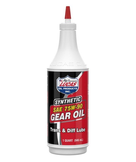 75W90 Lucas Pure Synthetic Gear Oil 10047 Lube, Oil, 75W90, 1 qt., Set of 12