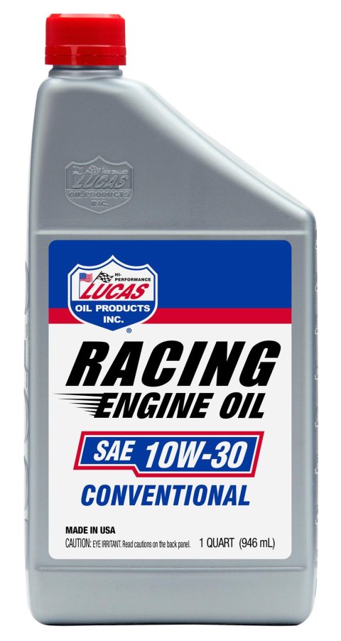 10w30 Lucas Racing-Only High Performance Motor Oil 11016 Engine Oil, SAE 10W-30, Racing Oil, Quart, Set of Six