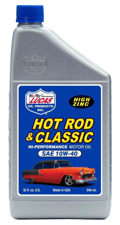 10w40 Lucas Hot Rod and Classic Car Motor Oil 10688 Engine Oil, Car, Mineral, 10W40, 1 qt., Set of 6