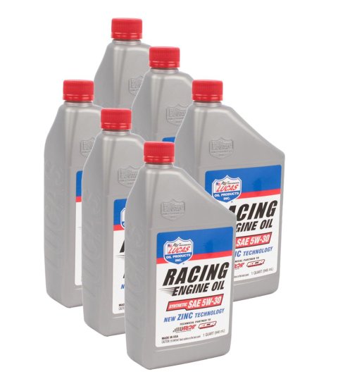 5w30 Lucas Racing-Only High Performance Motor Oil 10885 Engine Oil, Racing Only Performance, Synthetic, 5W30, 1 qt., Set of 6