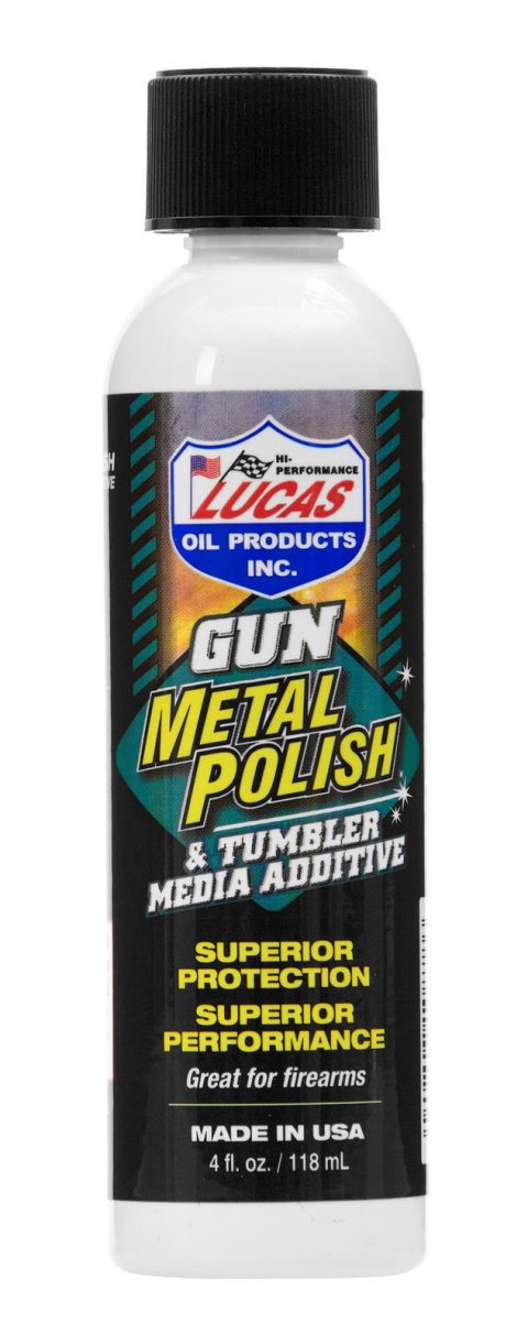 Lucas Gunmetal Polish & Tumbler Media Additive 10878 Polishing Compounds, Gun Metal Polish, 4 oz., Set of 12