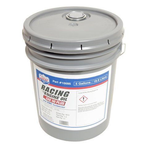 50 Lucas Plus Racing Oil 10095 Engine Oil, Racing, 50W, 5 Gallon, Each