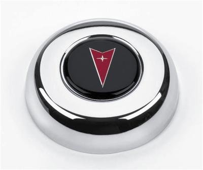 Grant Horn Buttons 5635 Button, Steel, Chrome, Pontiac Logo, for Challenger, Classic Series, Each
