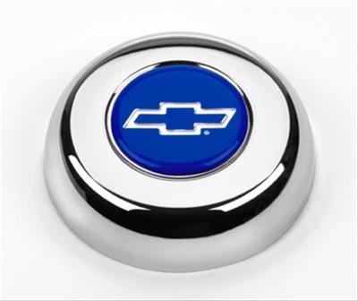 Grant Horn Buttons 5630 Button, Steel, Chrome, Bowtie Emblem, for Challenger, Classic Series, Each