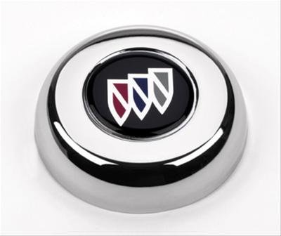 Grant Horn Buttons 5631 Button, Steel, Chrome, Buick Logo, for Challenger, Classic Series, Each