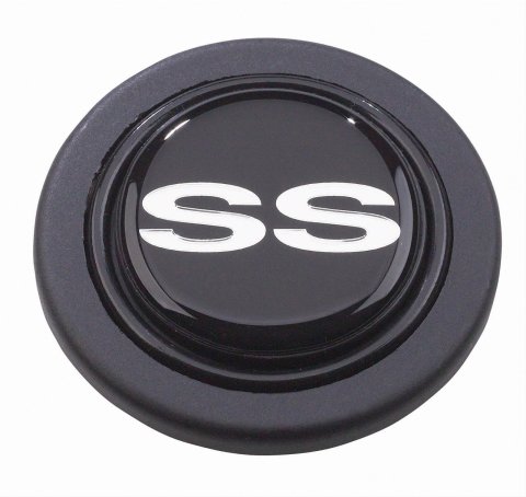 Grant Horn Buttons 5649 Button, Plastic, Black, SS Logo, Signature/Performance/Race Series, Each