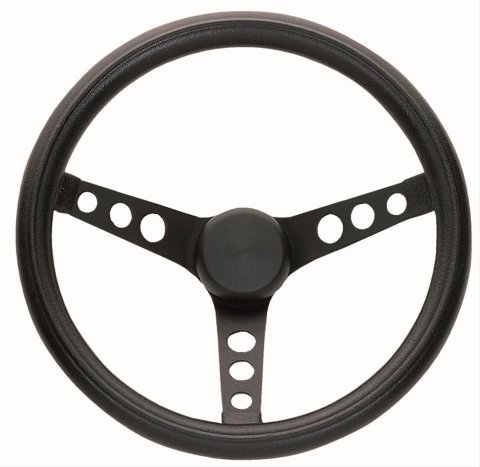 Grant Classic Foam Steering Wheels 334 Wheel, Foam, Black, 3-Spoke, 11.5 in. Diameter, 3-Bolt Mount, Each