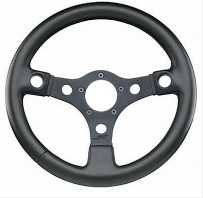 Grant Racing Performance GT Wheels 673 Steering Wheel, Formula GT, Aluminum/Black, Vinyl/Black, 3-Spoke, 13 in. Diameter, 5-Bolt Mount, Each