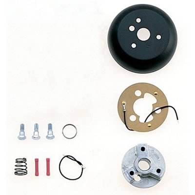 Grant Steering Wheel Installation Kits 4193 Kit, 3-Bolt Mount, Matte Black, Aluminum, AMC/Chevy, Oldsmobile, Pontiac, Kit