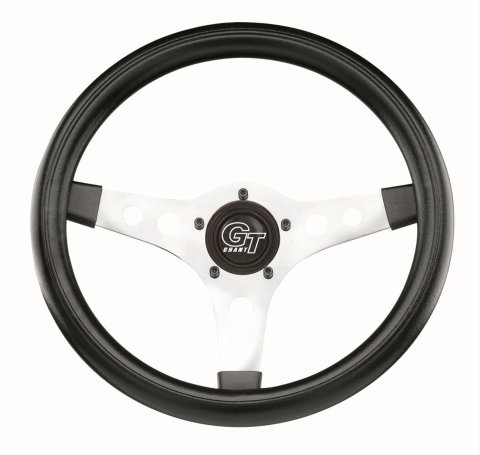 Grant GT Sport Steering Wheels 701 Wheel, Sport, Steel/Chrome, Foam/Black, 3-Spoke, 13 in. Diameter, 5-Bolt Mount, Each