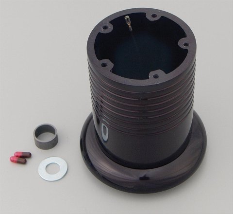 Grant Billet Style Installation Kits for 1970-1974 BARRACUDA, CHALLENGER - 5318 Steering Wheel Kit, 5-Bolt Mount, Black Luster, Aluminum, Dodge, Plymouth, Kit