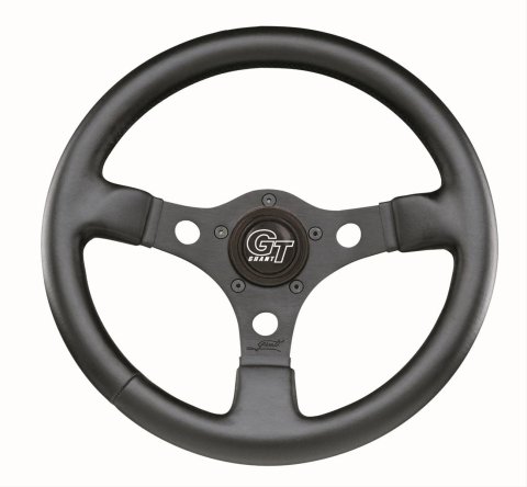 Grant Formula GT Steering Wheels 773 Wheel, GT, Aluminum/Black, Vinyl/Black, 3-Spoke, 13 in. Diameter, 5-Bolt Mount, Each