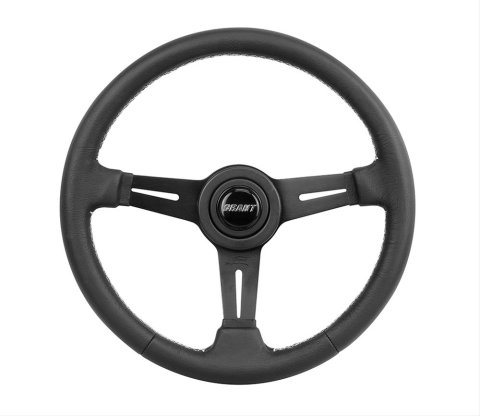 Grant Collector's Edition Steering Wheels 1160 Wheel, Edition, Aluminum, Black Anodized, 3-Spoke, 5-Bolt, 13.750 in. Diameter, Each