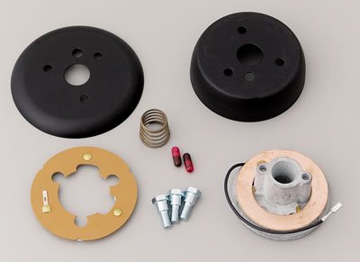 Grant Steering Wheel Installation Kits 4509 Kit, 3-Bolt Mount, Die-Cast Aluminum, Matte Black, Chevy, Geo, Isuzu, Kit