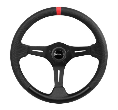 Grant Racing Performance Series Aluminum Steering Wheels 690 Wheel, Series, Aluminum/Black, Vinyl/Black, 3-Spoke, 13.75 in. Diameter, 5-Bolt, Each