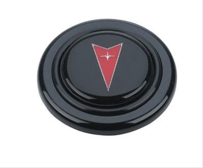 Grant Horn Buttons 5655 Button, Plastic, Black, Pontiac Emblem, Signature Series, Each