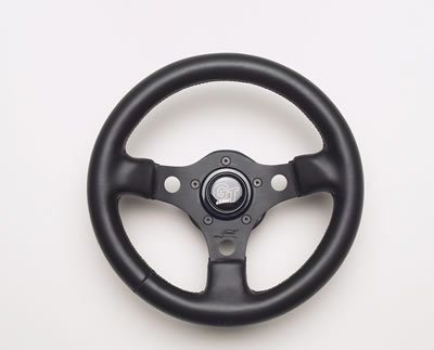 Grant Formula GT Steering Wheels 772 Wheel, GT, Aluminum/Black, Vinyl/Black, 3-Spoke, 12 in. Diameter, 5-Bolt Mount, Each