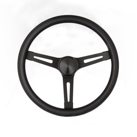 Grant Products Steering Wheels 8540 Wheel, 13.5" Classic Wheel with SLotted BLack Spoke and Black Grip