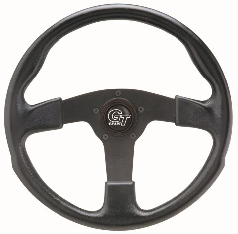 Grant GT Rally Steering Wheels 761 Wheel, Rally, Aluminum/Black, Foam/Black, 3-Spoke, 13.5 in. Diameter, 5-Bolt Mount, Each