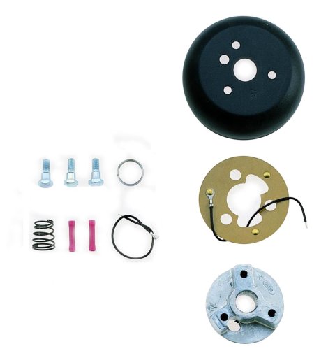 Grant Steering Wheel Installation Kits 3670 Kit, 3-Bolt Mount, Matte Black, Die-Cast Aluminum, Kit